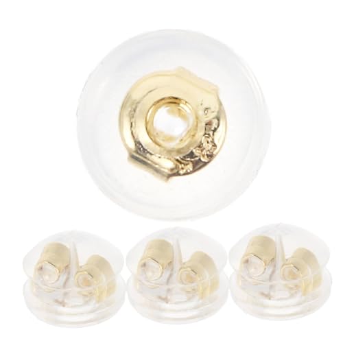 KONTONTY 4 Stück Silikon Ohrring Verschlüsse für Ohrstecker Hypoallergen Runde Form Sicherer Halt für Schwere Ohrringe Elegantes Design Einfaches Anbringen und Entfernen KONTONTY 4 Stück Silikon Ohrring Verschlüsse für Ohrstecker Hypoallergen Runde Form Sicherer Halt für Schwere Ohrringe Elegantes Design Einfaches Anbringen und Entfernen von KONTONTY
