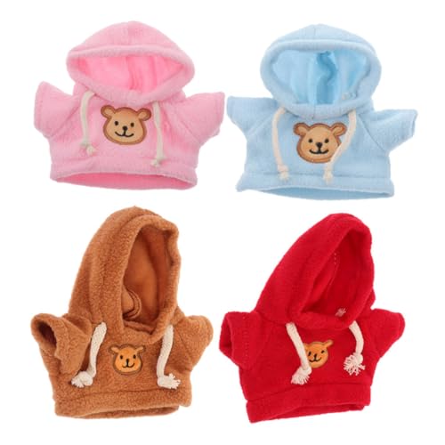 KONTONTY 4 Stück Sweatshirt -Puppe Plüschige Kleidung -bär-kostüm Kleidung Für Plüschtiere Puppenkleidung Kuscheltiere Kleidung Stoff KONTONTY 4 Stück Sweatshirt -Puppe Plüschige Kleidung -bär-kostüm Kleidung Für Plüschtiere Puppenkleidung Kuscheltiere Kleidung Stoff von KONTONTY