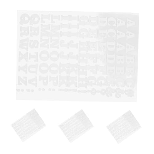 KONTONTY 4 Stück Teiliges Bügelbuchstaben und Weiß Kleine Hitzebeständige Vinyl Aufnäher zum Aufbügeln für DIY Kleidung T Shirts Jacken Taschen von KONTONTY