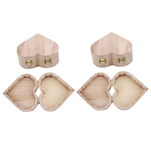 KONTONTY 4 Stück Teiliges Herzförmige Holzschatullen Langlebige Holzkisten zur Schmuckaufbewahrung Stilvolle Geschenkboxen zum Valentinstag Platzsparend und Vielseitig für Zuhause und KONTONTY 4 Stück Teiliges Herzförmige Holzschatullen Langlebige Holzkisten zur Schmuckaufbewahrung Stilvolle Geschenkboxen zum Valentinstag Platzsparend und Vielseitig für Zuhause und von KONTONTY