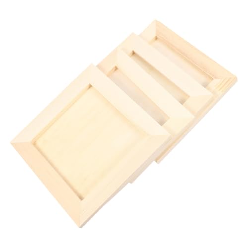 KONTONTY 4 Stück Teiliges Holz Bilderrahmen DIY Clay Painting Rahmen Kiefernholz Natürlicher Bastelrahmen für Kinderzimmer und Kreative Malprojekte KONTONTY 4 Stück Teiliges Holz Bilderrahmen DIY Clay Painting Rahmen Kiefernholz Natürlicher Bastelrahmen für Kinderzimmer und Kreative Malprojekte von KONTONTY