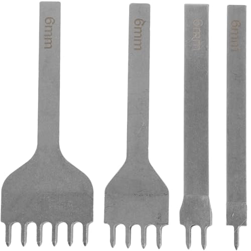 KONTONTY 4 Stück Teiliges Lederlocher Set Strapazierfähigem Handwerkzeug für Lederarbeiten Präzises Stanzen und Nähen von Leder für Diy Projekte und Gürtelgestaltung KONTONTY 4 Stück Teiliges Lederlocher Set Strapazierfähigem Handwerkzeug für Lederarbeiten Präzises Stanzen und Nähen von Leder für Diy Projekte und Gürtelgestaltung von KONTONTY