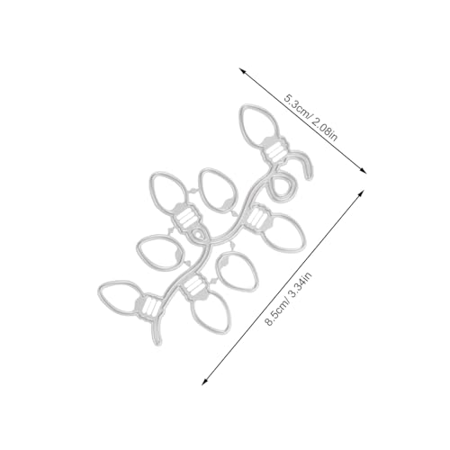KONTONTY 4 Stück Teiliges Weihnachts-stanzformen Carbonstahl Präzise Schneide Prägevorlagen für Scrapbooking DIY Kartengestaltung Metallformen für Festliche Lichterketten-dekorationen KONTONTY 4 Stück Teiliges Weihnachts-stanzformen Carbonstahl Präzise Schneide Prägevorlagen für Scrapbooking DIY Kartengestaltung Metallformen für Festliche Lichterketten-dekorationen von KONTONTY