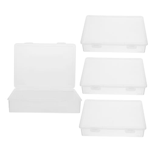 KONTONTY 4 Stück Transparente Kunststoff Aufbewahrungsboxen für Schmuck und Perlen Stapelbar Leicht und Vielseitig Einsetzbar für Schlafzimmer Büro und Mehr KONTONTY 4 Stück Transparente Kunststoff Aufbewahrungsboxen für Schmuck und Perlen Stapelbar Leicht und Vielseitig Einsetzbar für Schlafzimmer Büro und Mehr von KONTONTY