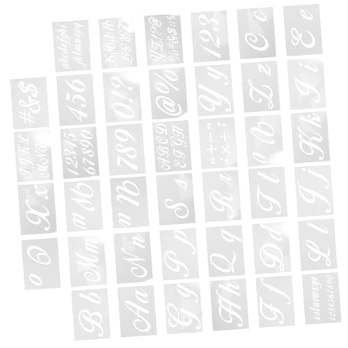 KONTONTY 40 Stück Buchstaben und Zahlenschablonen Wiederverwendbare Malvorlagen für Diy Kunsthandwerk Vielseitige Schablonen für Wände Möbel und Verschiedene Oberflächen KONTONTY 40 Stück Buchstaben und Zahlenschablonen Wiederverwendbare Malvorlagen für Diy Kunsthandwerk Vielseitige Schablonen für Wände Möbel und Verschiedene Oberflächen von KONTONTY