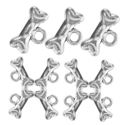 KONTONTY 40 Stück Hundeknochen Anhänger Antiksilber Metallperlen für Armbänder und Schmuckzubehör für Selbstgemacht Tierperlen Vielseitige Ohrring Anhänger KONTONTY 40 Stück Hundeknochen Anhänger Antiksilber Metallperlen für Armbänder und Schmuckzubehör für Selbstgemacht Tierperlen Vielseitige Ohrring Anhänger von KONTONTY