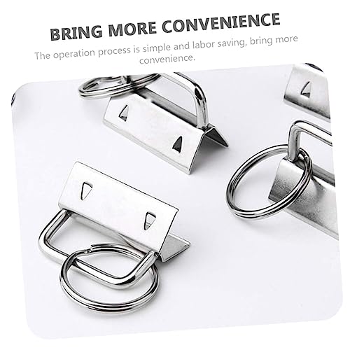 KONTONTY 40 Stück Silberfarbene Schlüsselring Endklemmen für DIY Handtaschen Armbandverlängerung und Schmuckherstellung Stabile Langlebige Riemenabschlüsse für Bastelprojekte KONTONTY 40 Stück Silberfarbene Schlüsselring Endklemmen für DIY Handtaschen Armbandverlängerung und Schmuckherstellung Stabile Langlebige Riemenabschlüsse für Bastelprojekte von KONTONTY