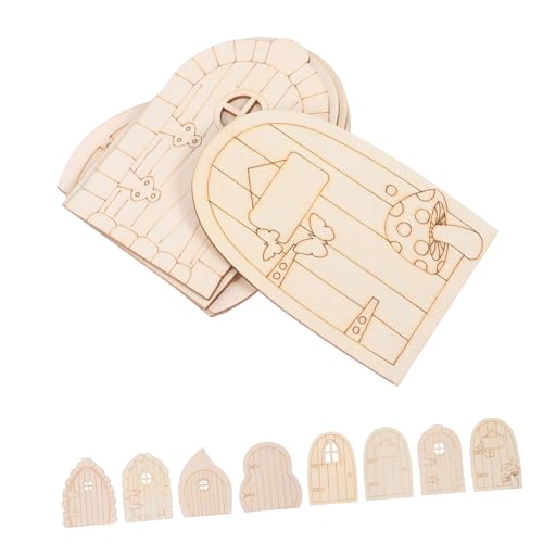 KONTONTY 40 Stück Teiliges -Holzset Unlackierte Miniatur Wichteltüren aus Naturholz zum Bemalen Diy-gartenbaum-dekoration Weihnachts Partyaccessoires für Haus Büro Baumstamm KONTONTY 40 Stück Teiliges -Holzset Unlackierte Miniatur Wichteltüren aus Naturholz zum Bemalen Diy-gartenbaum-dekoration Weihnachts Partyaccessoires für Haus Büro Baumstamm von KONTONTY