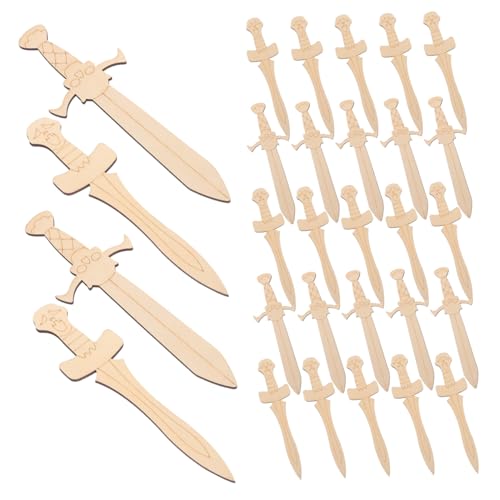 KONTONTY 40 Stück Teiliges Piraten-holz-deko Bemalen DIY Holzfiguren für Blanko Holzschmuck Vielseitig für Bastelprojekte Hand-auge-koordination Fördernd für Party und Schule von KONTONTY