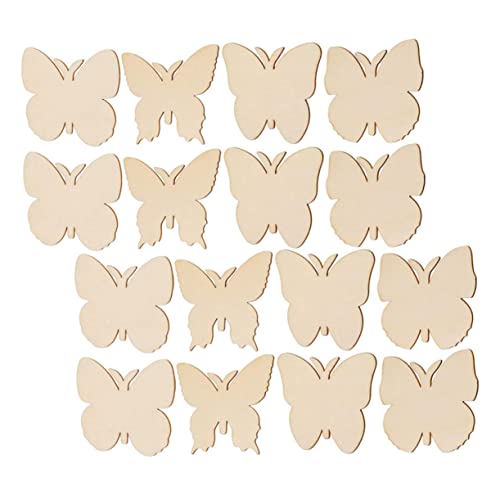 KONTONTY 40 Stück Teiliges Schmetterling Holzanhänger Naturbelassen zum Bemalen DIY Hängeornamente Bastelbedarf für Erwachsene Langlebige Holzspäne für Kreative Dekorationen KONTONTY 40 Stück Teiliges Schmetterling Holzanhänger Naturbelassen zum Bemalen DIY Hängeornamente Bastelbedarf für Erwachsene Langlebige Holzspäne für Kreative Dekorationen von KONTONTY