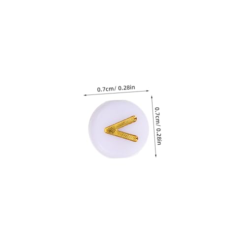 KONTONTY 400 Stück Acrylperlen Perlen für die Herstellung von Armbändern Freundschaftsarmband Buchstabenperlen Runde Perlen für Schmuckherstellung für Armbänder, Buchstaben von KONTONTY