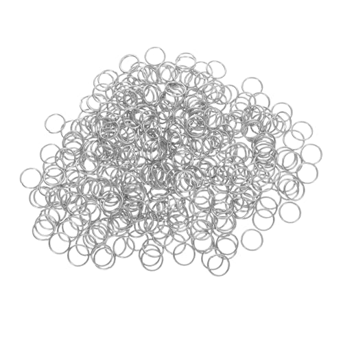 KONTONTY 400 Stück Edelstahl Sprungringe für Schmuckherstellung Robuste Offene Jump Ringe Vielseitig Einsetzbar für Schlüsselanhänger Halsketten Ohrringreparatur Schmuckverbinder KONTONTY 400 Stück Edelstahl Sprungringe für Schmuckherstellung Robuste Offene Jump Ringe Vielseitig Einsetzbar für Schlüsselanhänger Halsketten Ohrringreparatur Schmuckverbinder von KONTONTY