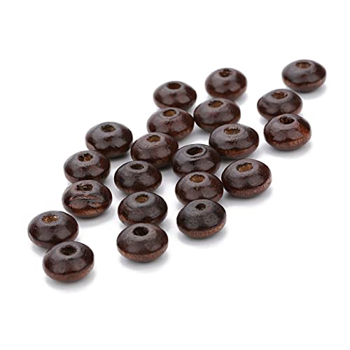 KONTONTY 400 Stück Holzperlen Flach Runde Abstandsperlen DIY Schmuckperlen Armband Spacer Charms für Halsketten Basteln Holz Beads Zubehör KONTONTY 400 Stück Holzperlen Flach Runde Abstandsperlen DIY Schmuckperlen Armband Spacer Charms für Halsketten Basteln Holz Beads Zubehör von KONTONTY