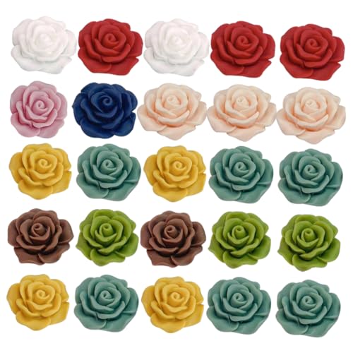KONTONTY 45 Stück Diy Handgemachtes Beflocktes Rosenmaterial Herstellung Perlen Zum Selbermachen Charme Für Künstlich Blumen Fall Rosa Mobile Handytasche Basteln Klammer Dekoration Harz KONTONTY 45 Stück Diy Handgemachtes Beflocktes Rosenmaterial Herstellung Perlen Zum Selbermachen Charme Für Künstlich Blumen Fall Rosa Mobile Handytasche Basteln Klammer Dekoration Harz von KONTONTY