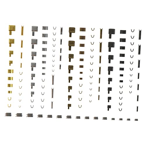 KONTONTY 48 Sätze Teiliges Reißverschluss Reparaturset Zipper Insertion Pin Stopper Ersatzteile für Kleidung Jacken Taschen Einfache Montage Langlebig von KONTONTY