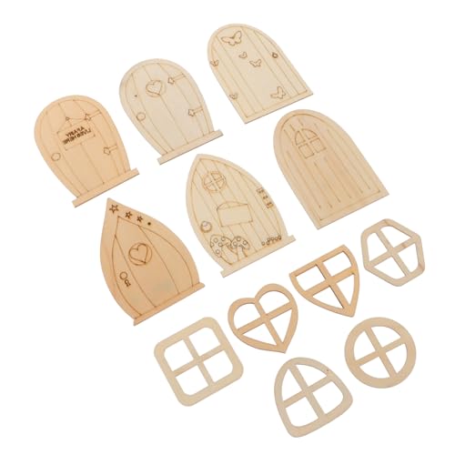 KONTONTY 48 Stück Mini-feentür Saftig Olivenbaum Künstlich Künstliche Pflanzen Wohnkultur Feentür-kit Fälschung Gefälschte Pflanze Feentüren Feentür Miniatur Auslauf Holz von KONTONTY
