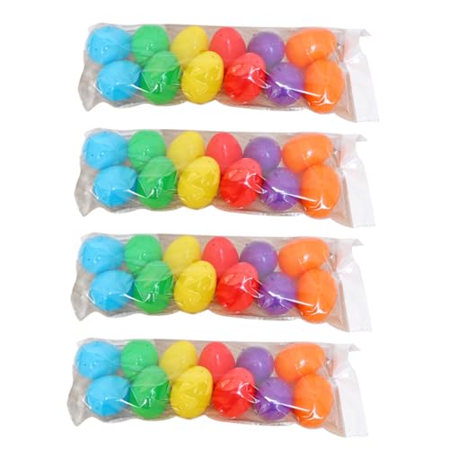 KONTONTY 48 Stück nachgeahmte Eier Party groß Jagd Hülse ostereier kunststoffeier Ostereier Mix Ostereier bemalen eierbanderole ostern Bunte Ostereier osterdekoration ei Plastik von KONTONTY