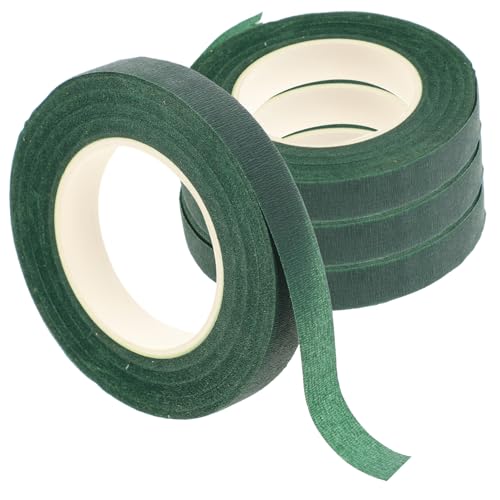KONTONTY 4Stücke Grüne Washi Klebebänder für Blumenarrangements Vielseitig Einsetzbar für Floristik und DIY Projekte für Stielverpackung und Blumendekorationen von KONTONTY