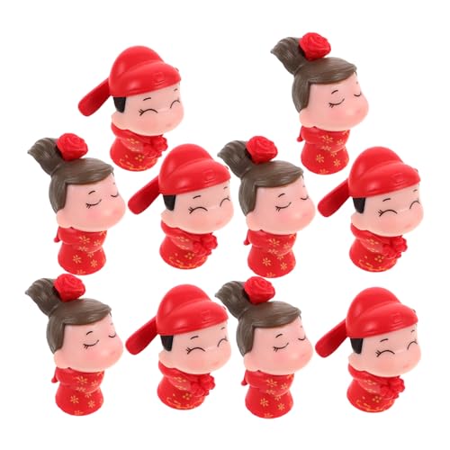 KONTONTY 5 Paare Miniatur Braut und Bräutigam Figuren Hochzeitstortenaufsatz Leichte Langlebige Hochzeitsdeko für Tischdeko Requisiten und Jubiläumsfeiern Romantische Statuetten von KONTONTY