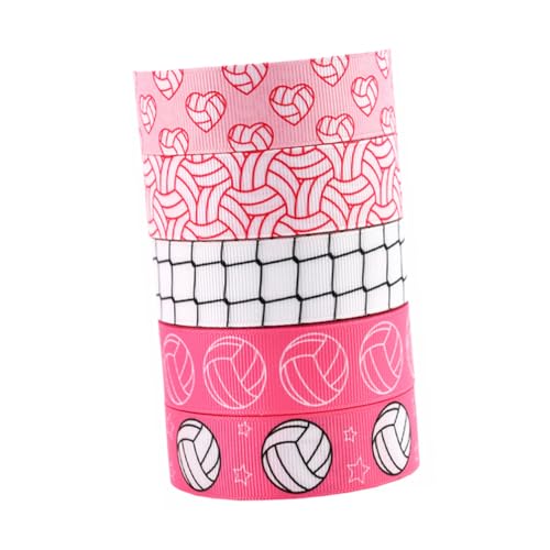 KONTONTY 5 Rollen Geschenkband Volleyball Dekoration School Events Dekoration geburtstagsgeschenk Schulveranstaltungen Bänder für Urlaubsband Volleyball-Haarband Polyester KONTONTY 5 Rollen Geschenkband Volleyball Dekoration School Events Dekoration geburtstagsgeschenk Schulveranstaltungen Bänder für Urlaubsband Volleyball-Haarband Polyester von KONTONTY