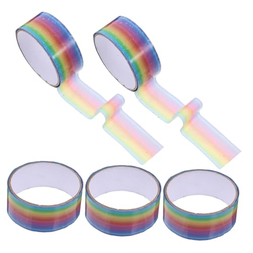 KONTONTY 5 Rollen Klebebaum Tape für Diy Bastelarbeiten Multifunktionale Farbenfrohe Klebebänder für Stressabbauende Aktivitäten zum Verpacken Dekorieren und Beschriften KONTONTY 5 Rollen Klebebaum Tape für Diy Bastelarbeiten Multifunktionale Farbenfrohe Klebebänder für Stressabbauende Aktivitäten zum Verpacken Dekorieren und Beschriften von KONTONTY