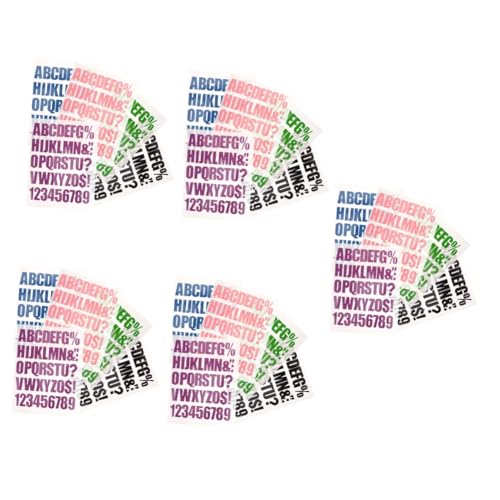KONTONTY 5 Sätze Aufbügelbare Buchstaben Patches Bunte Buchstaben Für Kleidung Taschen Und Diy Projekte Einfache Anwendung Waschbar Und Dekorativ Schwarz Blau Lila Grün 5 Blätter * 5 KONTONTY 5 Sätze Aufbügelbare Buchstaben Patches Bunte Buchstaben Für Kleidung Taschen Und Diy Projekte Einfache Anwendung Waschbar Und Dekorativ Schwarz Blau Lila Grün 5 Blätter * 5 von KONTONTY