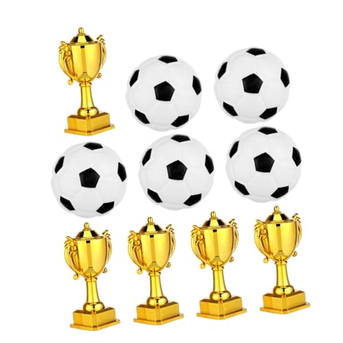 KONTONTY 5 Sätze Mini Goldene Fußball Trophy Tassen Plastik Fußball Party Dekorationen Kleine Auszeichnungstassen für Geburtstagsfeiern mit Sportthema KONTONTY 5 Sätze Mini Goldene Fußball Trophy Tassen Plastik Fußball Party Dekorationen Kleine Auszeichnungstassen für Geburtstagsfeiern mit Sportthema von KONTONTY