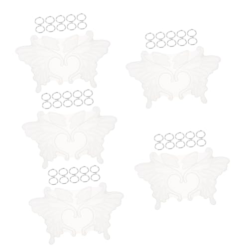 KONTONTY 5 Sätze Silikon Ohrring Clip Form Schmetterlingsflügel Flexibel Diy Schmuckherstellung Epoxidharz Gießform für Ohrclips und Anhänger Selbst Gestalten Wiederverwendbar Leicht KONTONTY 5 Sätze Silikon Ohrring Clip Form Schmetterlingsflügel Flexibel Diy Schmuckherstellung Epoxidharz Gießform für Ohrclips und Anhänger Selbst Gestalten Wiederverwendbar Leicht von KONTONTY