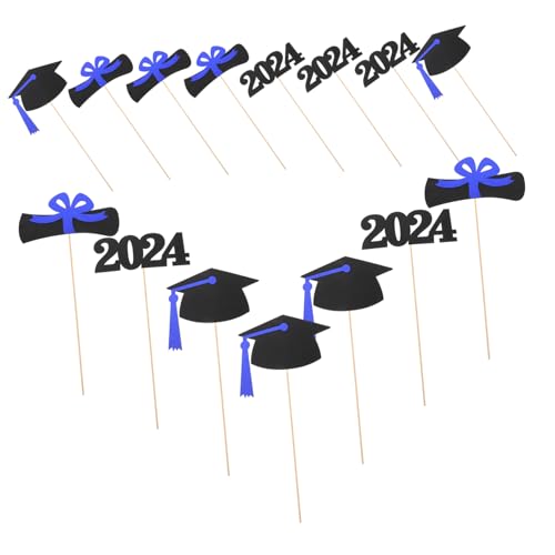 KONTONTY 5 Satz Abschlussvasendekoration Abschlussfeier Dekorationen Herzlichen Glückwunsch, Absolvent, Cupcake-Topper Graduierung Vase dekoratives Vasendekor Vasenpicks Papier KONTONTY 5 Satz Abschlussvasendekoration Abschlussfeier Dekorationen Herzlichen Glückwunsch, Absolvent, Cupcake-Topper Graduierung Vase dekoratives Vasendekor Vasenpicks Papier von KONTONTY
