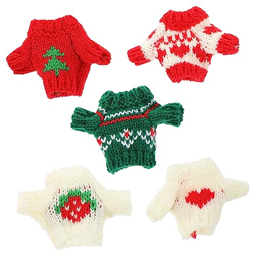 KONTONTY 5 Stck. Puppendekor-Outfits Wiederverwendbarer Puppenpullover Puppendekorkleidung Puppenkleidung Puppenoutfits Für Den Winter Puppe Verkleiden Sich Kleidung Baumwolle KONTONTY 5 Stck. Puppendekor-Outfits Wiederverwendbarer Puppenpullover Puppendekorkleidung Puppenkleidung Puppenoutfits Für Den Winter Puppe Verkleiden Sich Kleidung Baumwolle von KONTONTY