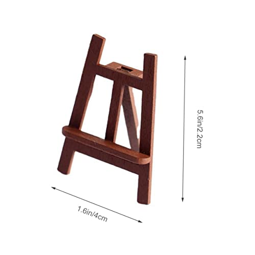 KONTONTY 5 Stk. Teiliges Mini Holzstaffelei Dekorative Miniatur Staffelei für Puppenhaus Realistisches Holzmodell Langlebiges Material als Fotorequisite und Wohnraumdekoration KONTONTY 5 Stk. Teiliges Mini Holzstaffelei Dekorative Miniatur Staffelei für Puppenhaus Realistisches Holzmodell Langlebiges Material als Fotorequisite und Wohnraumdekoration von KONTONTY