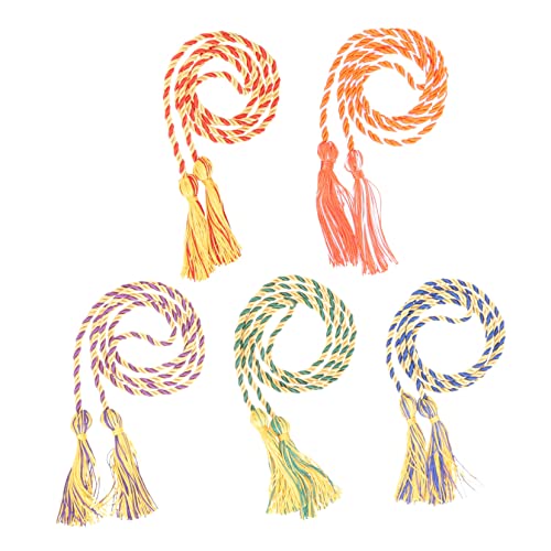 KONTONTY 5 Stück Abschluss-Ehrenseil Klasse 2022 Quasten Kordel für den Abschlusshut Bachelor Quaste Graduierungskordel Abschluss Zubehör Abschlusskappen Quaste Abschlussanhänger Polyester KONTONTY 5 Stück Abschluss-Ehrenseil Klasse 2022 Quasten Kordel für den Abschlusshut Bachelor Quaste Graduierungskordel Abschluss Zubehör Abschlusskappen Quaste Abschlussanhänger Polyester von KONTONTY