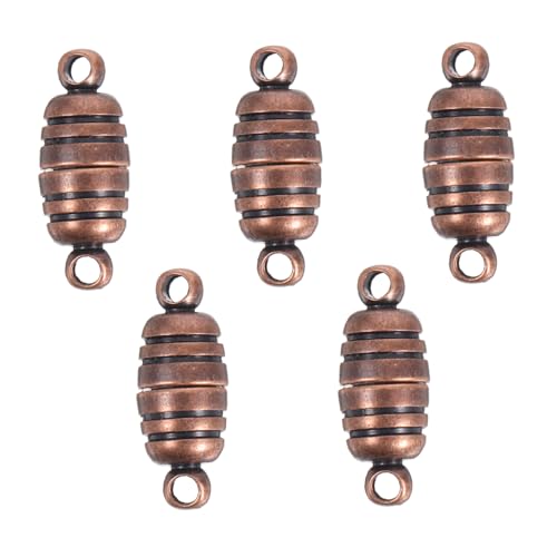 KONTONTY 5 Stück Armbandschnalle Aus Reinem Kupfer Schloss Für Schmuck Verschlüsse Zum Anbringen Von Anhängern Charm-halter Kettenverlängerungen Armbandverlängerung Dark Brown Magnet KONTONTY 5 Stück Armbandschnalle Aus Reinem Kupfer Schloss Für Schmuck Verschlüsse Zum Anbringen Von Anhängern Charm-halter Kettenverlängerungen Armbandverlängerung Dark Brown Magnet von KONTONTY
