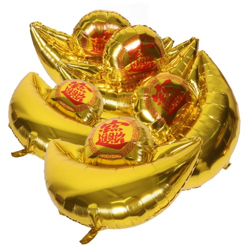 KONTONTY Folienballon Barrenform 5 Stücke Luftballons Für Partydeko Silvester Geburtstag Foto Booth Prop Aluminiumfolie Ballons KONTONTY Folienballon Barrenform 5 Stücke Luftballons Für Partydeko Silvester Geburtstag Foto Booth Prop Aluminiumfolie Ballons von KONTONTY