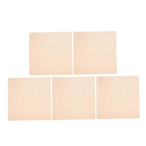 KONTONTY 5 Stück Lindenholzplatten Zum Basteln Unbehandelte Holzquadrate Sperrholzplatten Für Malen Modellbau Und Diy-projekte KONTONTY 5 Stück Lindenholzplatten Zum Basteln Unbehandelte Holzquadrate Sperrholzplatten Für Malen Modellbau Und Diy-projekte von KONTONTY