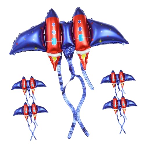 KONTONTY 5 Stück Cosplay Prop Unisex Fee Prop Luftballons Für Party Performance Kostüm Flügelballons Feenflügel Ballon Luftballons In Raketenform Raketenflügel Dekorationen Rollenspiel von KONTONTY