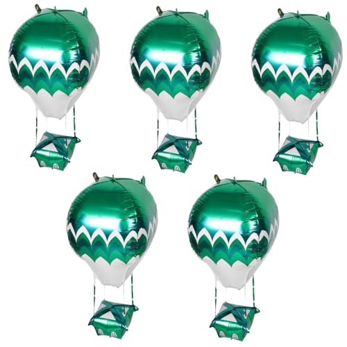 KONTONTY 5stücke Folienballons Heißluftballon-form Geburtstagsparty-dekorationen Schnell Und Einfach Aufzubauen Ornament Für Innen Und Außenbereich-feiern Robuste von KONTONTY