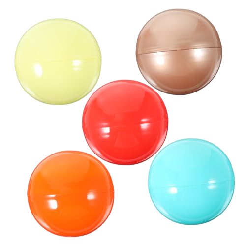 KONTONTY 5 Stück Kleinfüllbare Plastikkugeln Leere Runde Behälter für Greifautomaten Kreative Verpackung für Süßigkeiten und Partyspiele Sichere Materialien Bunten Farben KONTONTY 5 Stück Kleinfüllbare Plastikkugeln Leere Runde Behälter für Greifautomaten Kreative Verpackung für Süßigkeiten und Partyspiele Sichere Materialien Bunten Farben von KONTONTY