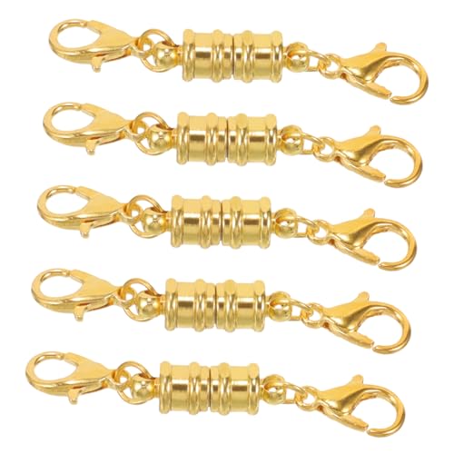 KONTONTY 5 Stück Magnetischer Kupferverschluss Teiliges Kleines Armbandverschluss Installieren Glänzende Goldene Magnetverschlüsse für Diy Schmuck Kompatibel mit Ketten und Armbändern KONTONTY 5 Stück Magnetischer Kupferverschluss Teiliges Kleines Armbandverschluss Installieren Glänzende Goldene Magnetverschlüsse für Diy Schmuck Kompatibel mit Ketten und Armbändern von KONTONTY
