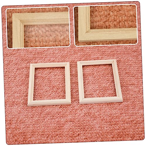KONTONTY 5 Stück Miniatur Bilderrahmen für Puppenhaus Dekoration Naturbelassenes Holz Detailreiche Verarbeitung Sichere und Langlebige Miniatur Möbel KONTONTY 5 Stück Miniatur Bilderrahmen für Puppenhaus Dekoration Naturbelassenes Holz Detailreiche Verarbeitung Sichere und Langlebige Miniatur Möbel von KONTONTY