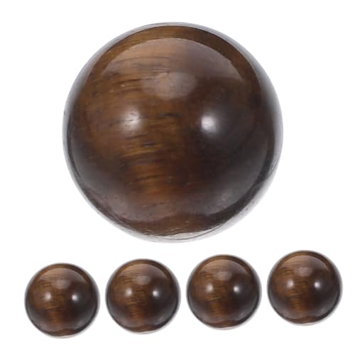 KONTONTY 5 Stück Natürliche Tigerauge Kugeln ohne Loch Glatte Runde Edelsteinperlen für Schmuckherstellung Lose Kristallspacer für Armbänder und Halsketten DIY Zubehör KONTONTY 5 Stück Natürliche Tigerauge Kugeln ohne Loch Glatte Runde Edelsteinperlen für Schmuckherstellung Lose Kristallspacer für Armbänder und Halsketten DIY Zubehör von KONTONTY