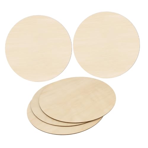 KONTONTY 5 Stück Runde Holzspäne Unfertigte Holzschale Holztafeln Zum Basteln Holz Zum Basteln Stiftmalerei Kreis Holz Rund Unfertige Holzausschnitte Runde Unvollendete Graffiti Pappelbrett KONTONTY 5 Stück Runde Holzspäne Unfertigte Holzschale Holztafeln Zum Basteln Holz Zum Basteln Stiftmalerei Kreis Holz Rund Unfertige Holzausschnitte Runde Unvollendete Graffiti Pappelbrett von KONTONTY