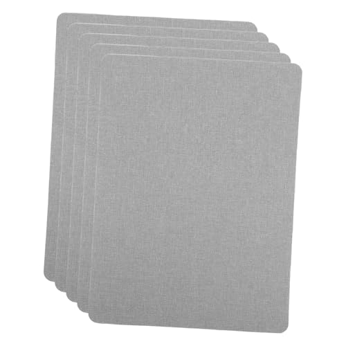 KONTONTY 5 Stück Selbstklebende Leinen Reparatur Patches für Sofas Möbel Kleidung Graue Farbe Einfach Anzuwenden Rückstände Langlebig Atmungsaktiv für Schnelle Reparaturen von KONTONTY