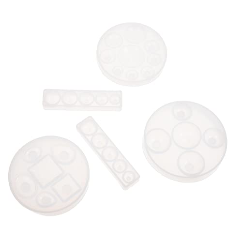 KONTONTY 5 Stück Teiliges DIY Silikonform für Schmuckherstellung Epoxidharz Gießformen Vielseitige und Edelsteinformen Langlebiges Material für Bastelprojekte von KONTONTY