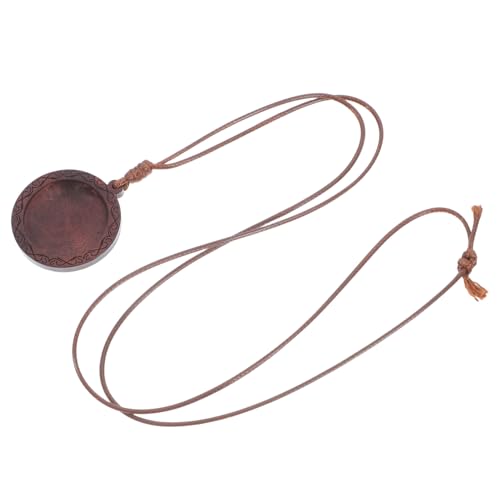 KONTONTY 5 Stück Teiliges Holz Anhänger Tabletts Lünette Schmuck Bastelrahmen DIY Anhänger Halter für Ketten Schmuckherstellung Vielseitig Verwendbar von KONTONTY