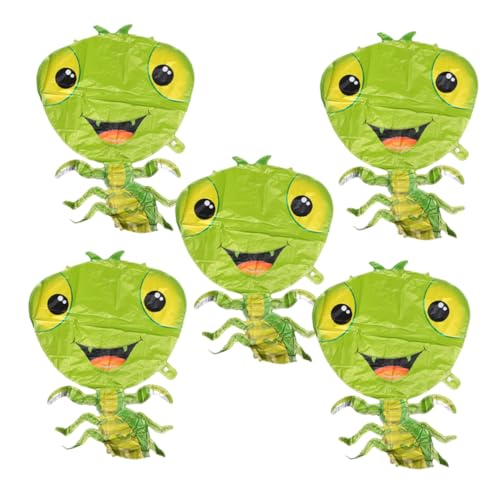 KONTONTY 5 Stück Teiliges Mantis Folienballons für Partys Tier Themen Deko Realistische Farben Robuste Aluminiumfolie für Kindergeburtstage und von KONTONTY