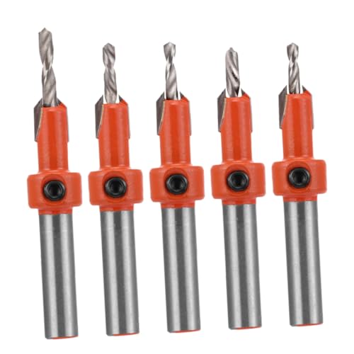 KONTONTY 5 Stück Teiliges Senkbohrer Set mit Legierungskopf Abgestufte Holz Senkbohrer für Präzises Schrauben Splitterfreie Montage Verschleißfestes für Holzhandwerk und Schreinerarbeiten KONTONTY 5 Stück Teiliges Senkbohrer Set mit Legierungskopf Abgestufte Holz Senkbohrer für Präzises Schrauben Splitterfreie Montage Verschleißfestes für Holzhandwerk und Schreinerarbeiten von KONTONTY