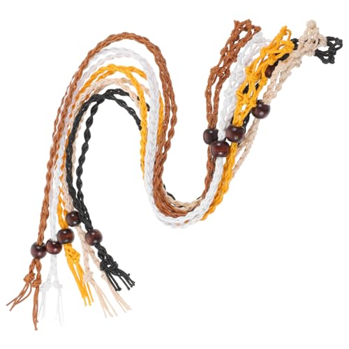 KONTONTY 5 Stück Teiliges Verstellbare Handgewebte Steinanhänger Halsketten mit Langlebigem und Seilnetz Braun Weiß Gelb Schwarz für Diy Schmuck und Dekoration KONTONTY 5 Stück Teiliges Verstellbare Handgewebte Steinanhänger Halsketten mit Langlebigem und Seilnetz Braun Weiß Gelb Schwarz für Diy Schmuck und Dekoration von KONTONTY