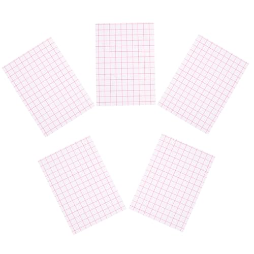 KONTONTY 5 Stück Teiliges Wärmeübertragungsfolie mit Rotem Raster für Helle Baumwoll T Shirts Hitzebeständig Leicht zu Bügeln Geeignet für Diy Kleidung Stabiles Transferpapier ohne KONTONTY 5 Stück Teiliges Wärmeübertragungsfolie mit Rotem Raster für Helle Baumwoll T Shirts Hitzebeständig Leicht zu Bügeln Geeignet für Diy Kleidung Stabiles Transferpapier ohne von KONTONTY