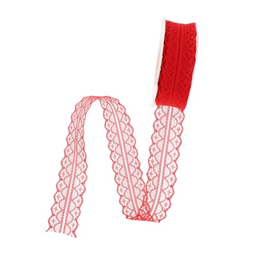 KONTONTY 5 Stück Vintage Spitzenband Breit Rotes Besticktes Blumenmuster Lang für Hochzeitsdekoration Geschenkverpackung Diy-nähprojekte und Bastelornamente KONTONTY 5 Stück Vintage Spitzenband Breit Rotes Besticktes Blumenmuster Lang für Hochzeitsdekoration Geschenkverpackung Diy-nähprojekte und Bastelornamente von KONTONTY